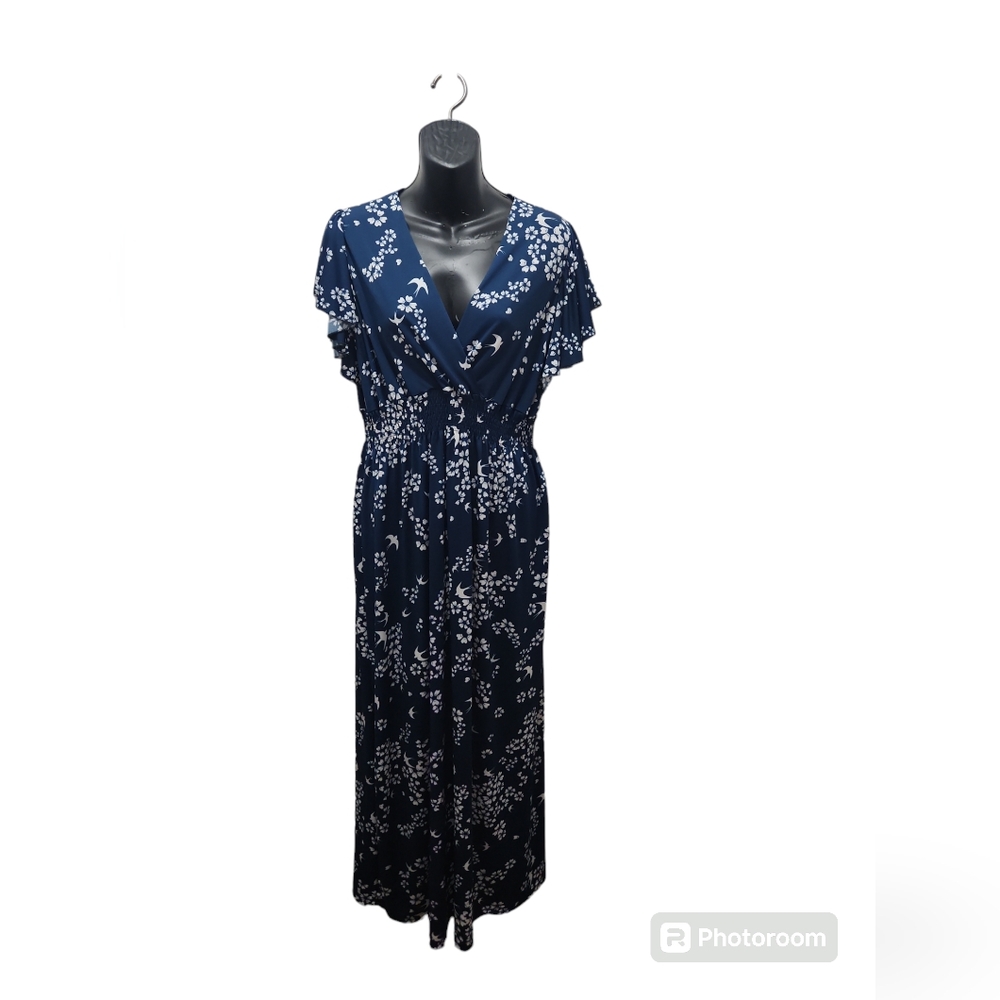 NWT Jon & Anna Floral Bird Print Dress - Size XL